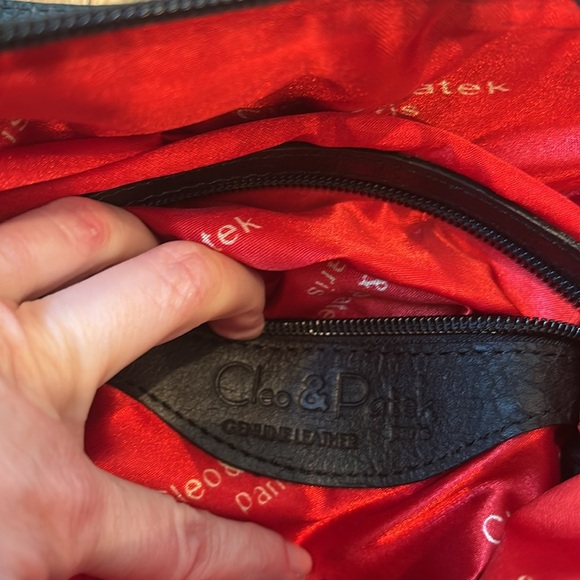 Cleo & Patek Paris Tote Black Leather Convertible Tote - Picture 4 of 10